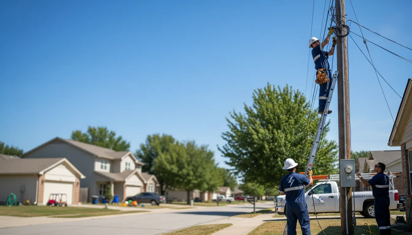 Residential electrician providing installation services in Pawnee, OK
